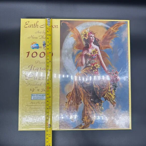 SunsOut Nene Thomas Puzzle Earth Moon 2017 1000 Pieces New in Box Fantasy Jigsaw - Picture 8 of 8